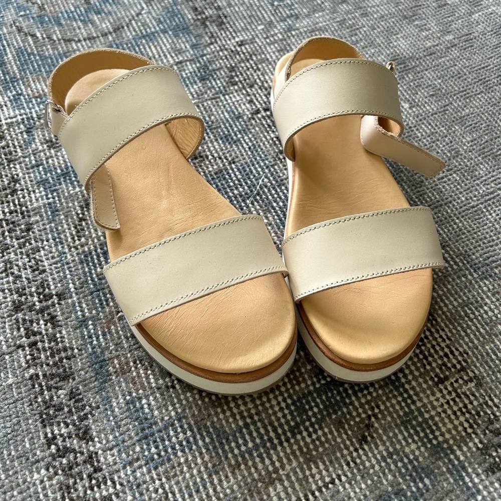 Nisolo Flatform Sandal Bone 7